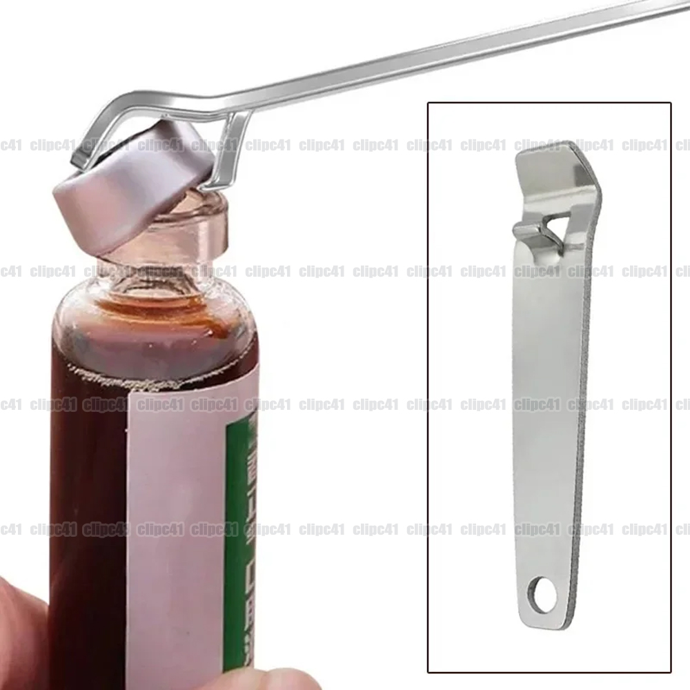 Bottle Opener Keyring - Otwieracz do fiolk ze stali nierdzewnej,