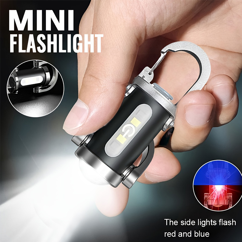Keychain Flashlight - Mini Latarka Brelokowa Ładowalna Kieszonkowa Lampka
