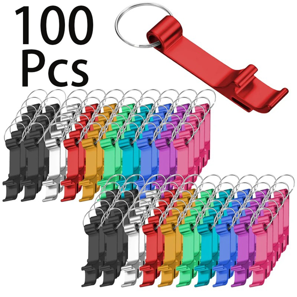 Bottle Opener Keyring - 100/50/20 sztuk spersonalizowana nazwa LOGO grawerowanie