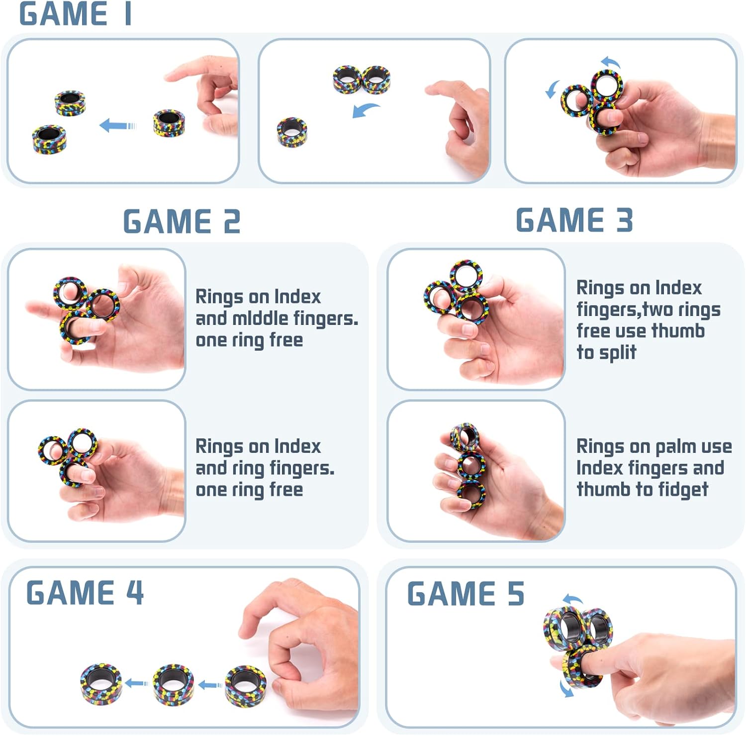Zestaw Magnetycznych Pierścien – Fidget Spinner Bearing recenzja i cena