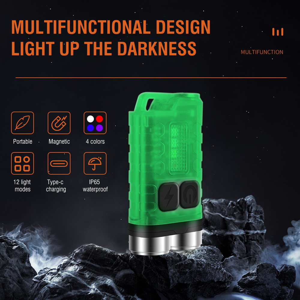 Latarka EDC V3 Mini Brelok 900 – Keychain Flashlight recenzja i cena
