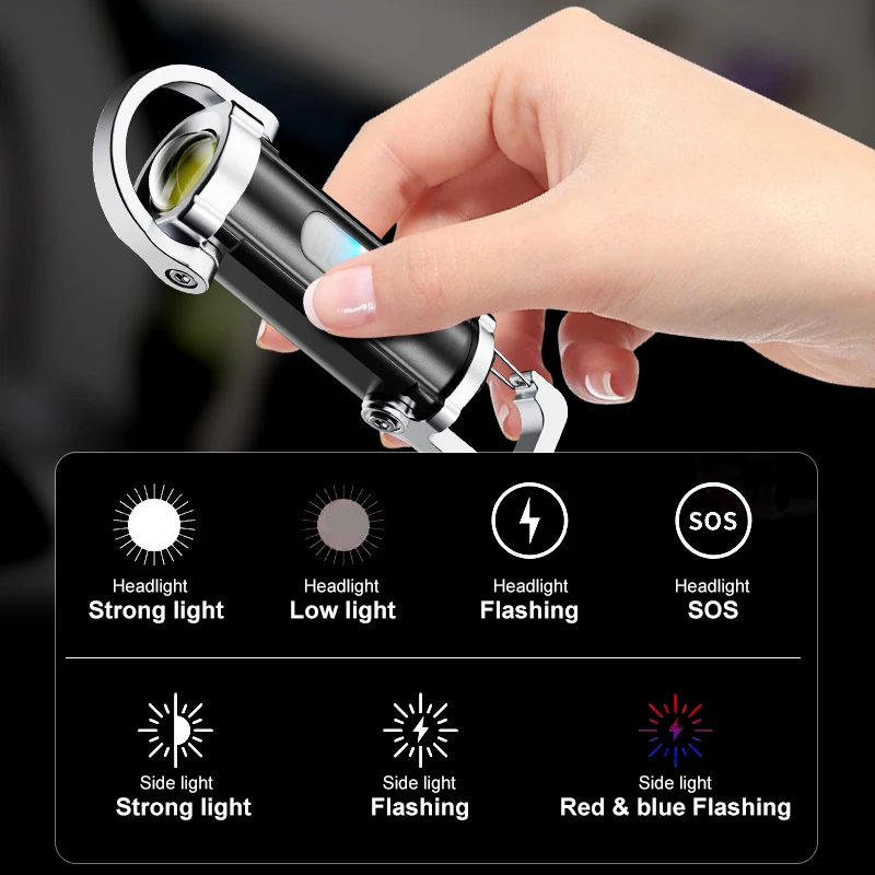 Mocna latarka LED EDC na brelo – Keychain Flashlight recenzja i cena