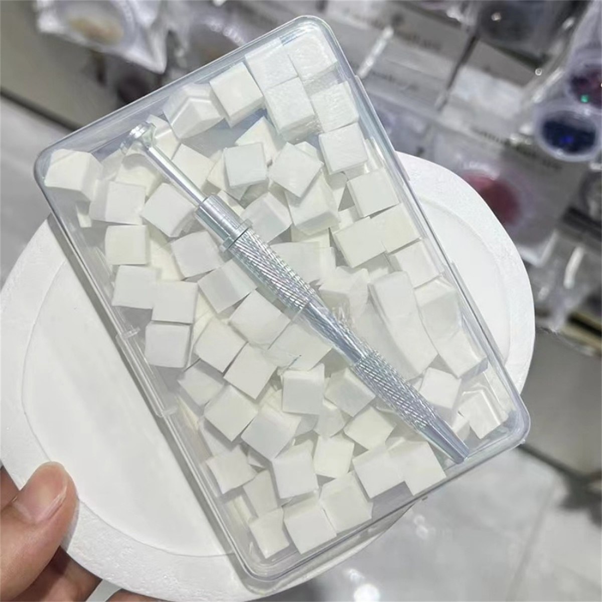 1 zestaw 100 szt. Gąbek do pie – Nail File Titanium recenzja i cena
